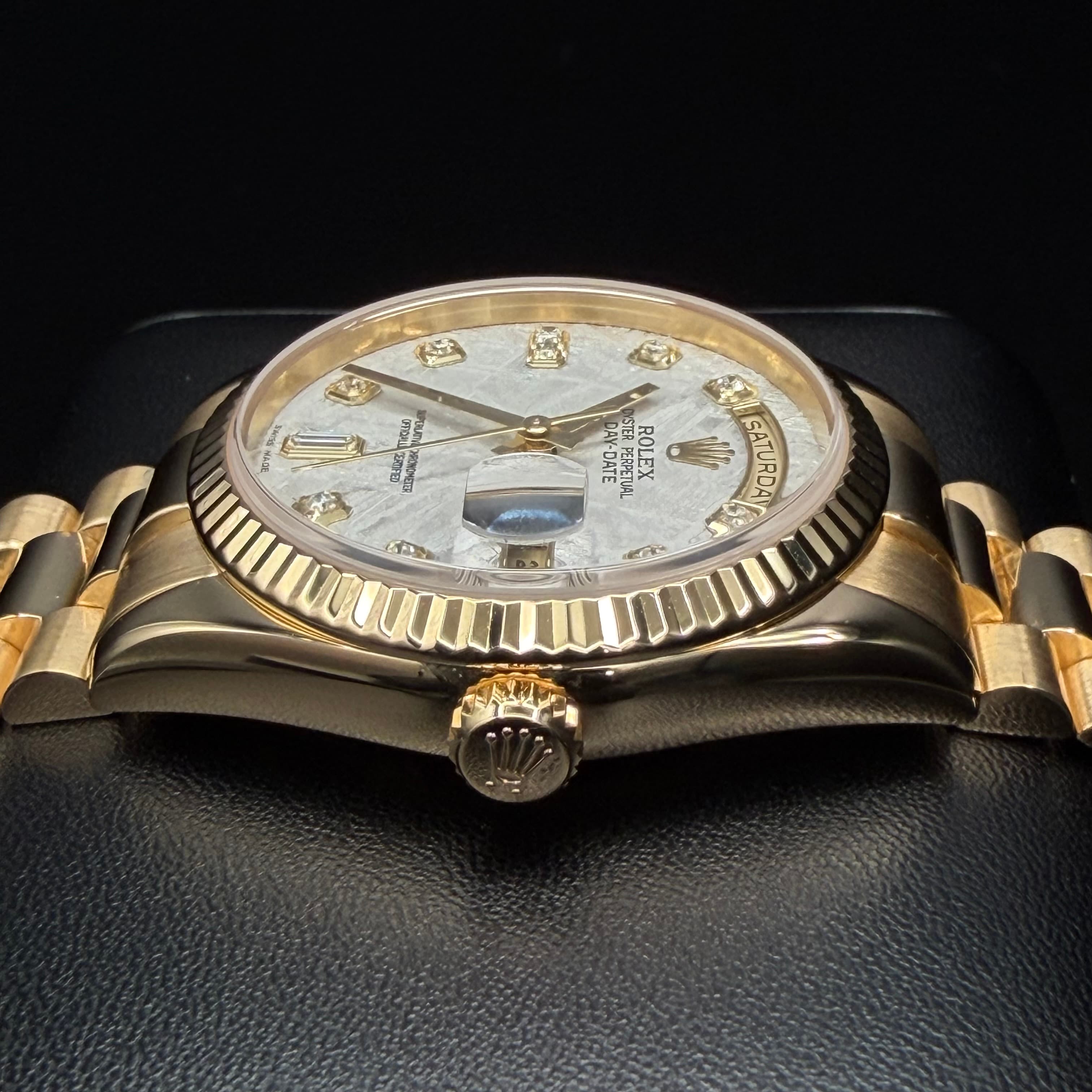 Rolex Day Date President Gold Meteorite Dial - view 11