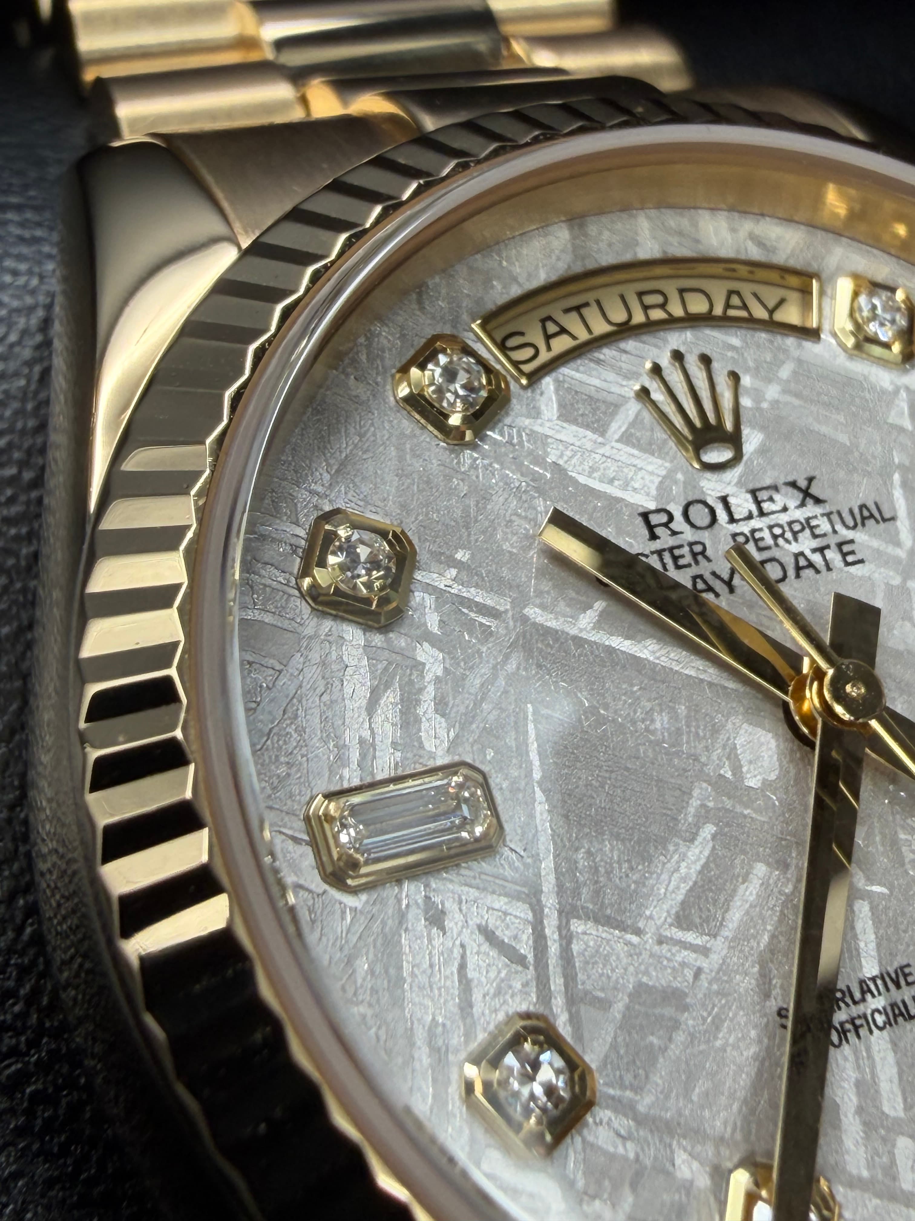 Rolex Day Date President Gold Meteorite Dial - view 39