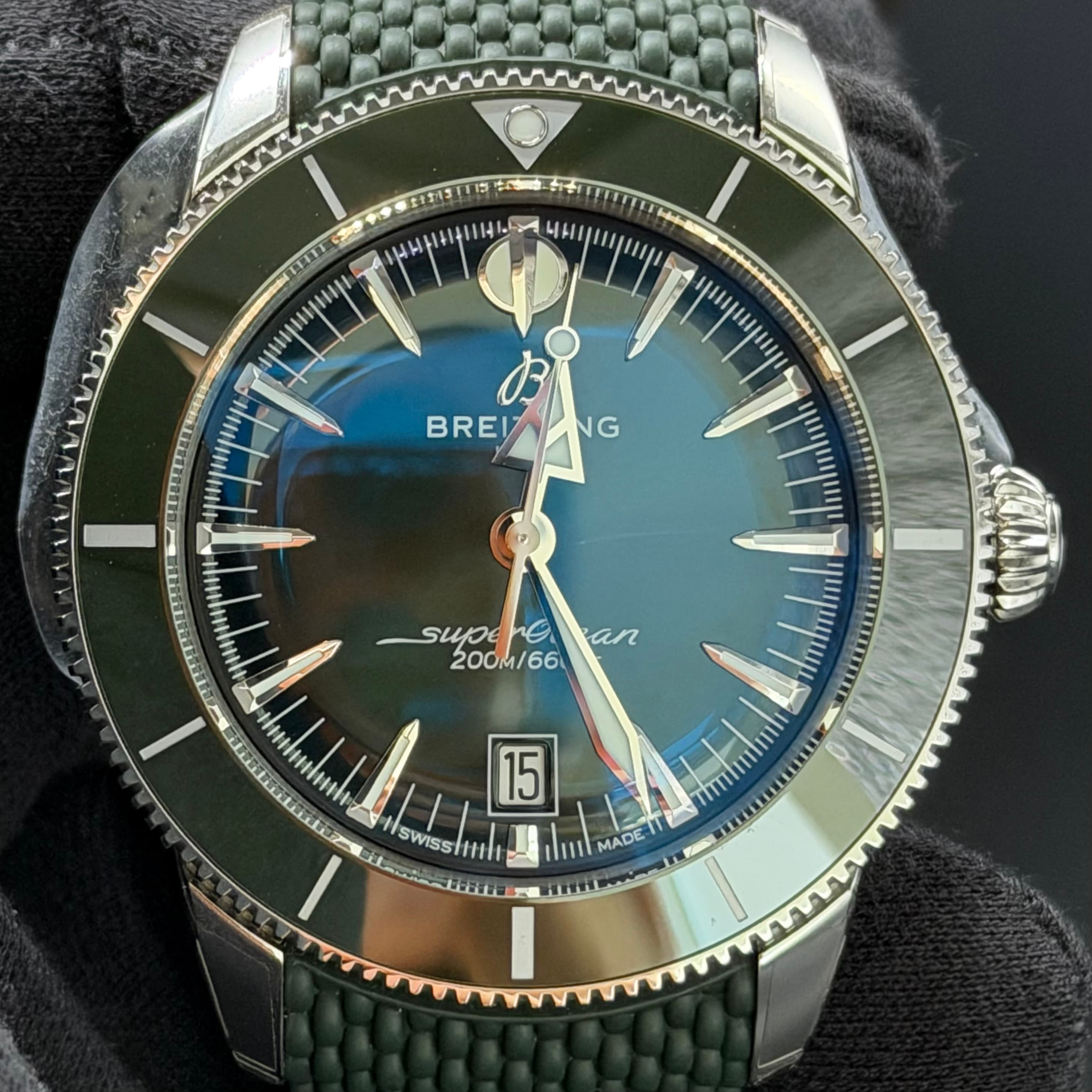 Breitling Superocean Heritage Green Dial / Band