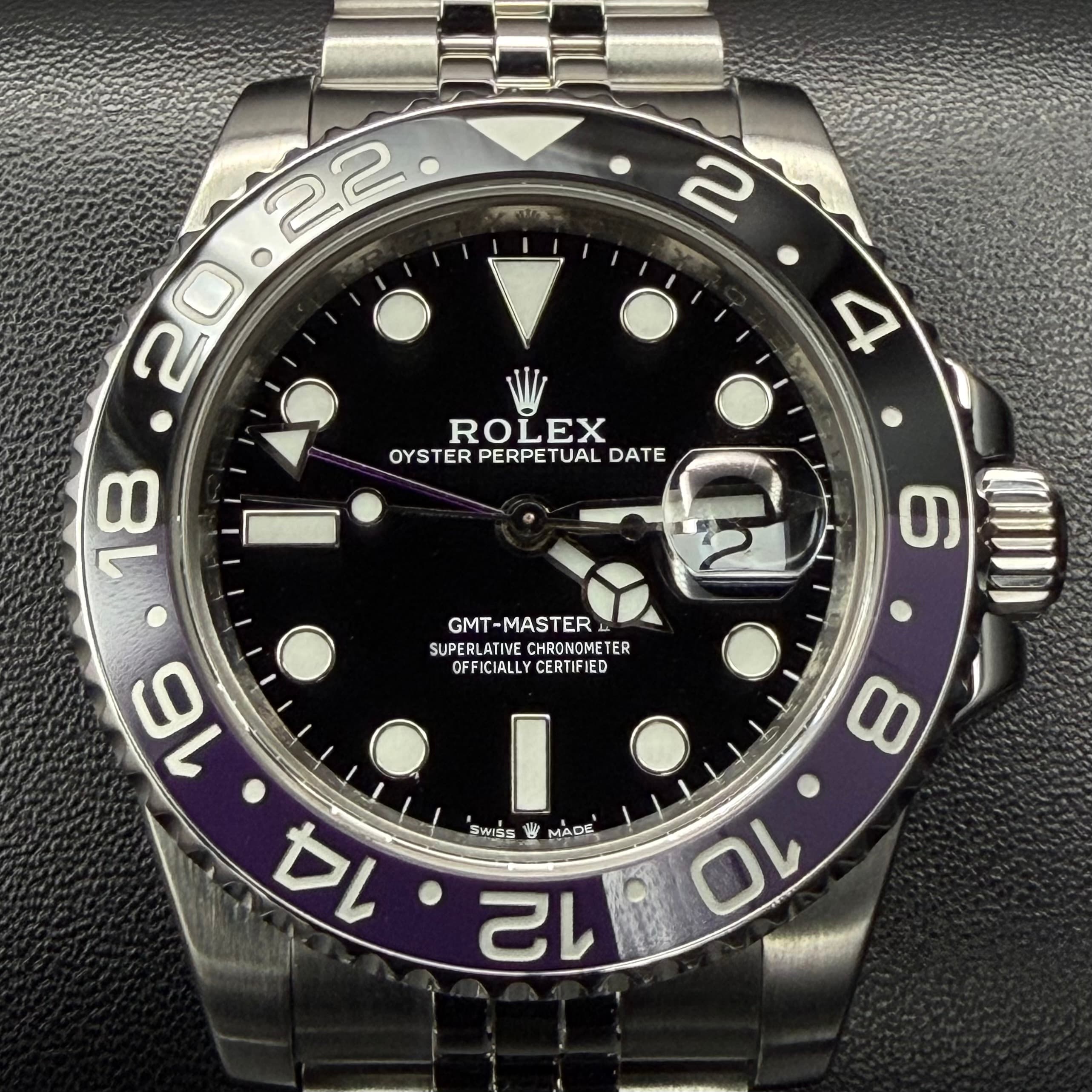 Rolex GMT Master II Custom Purple bezel and GMT hand